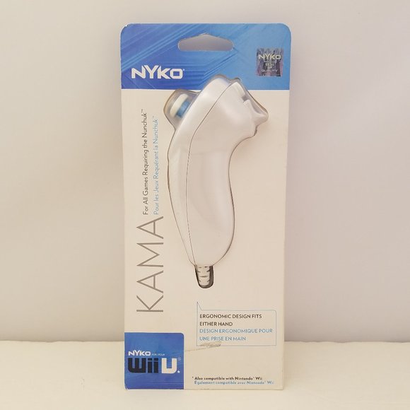 Wii U Wired Kama Controller by NYKO White 87105-A50🆕 - Picture 1 of 5